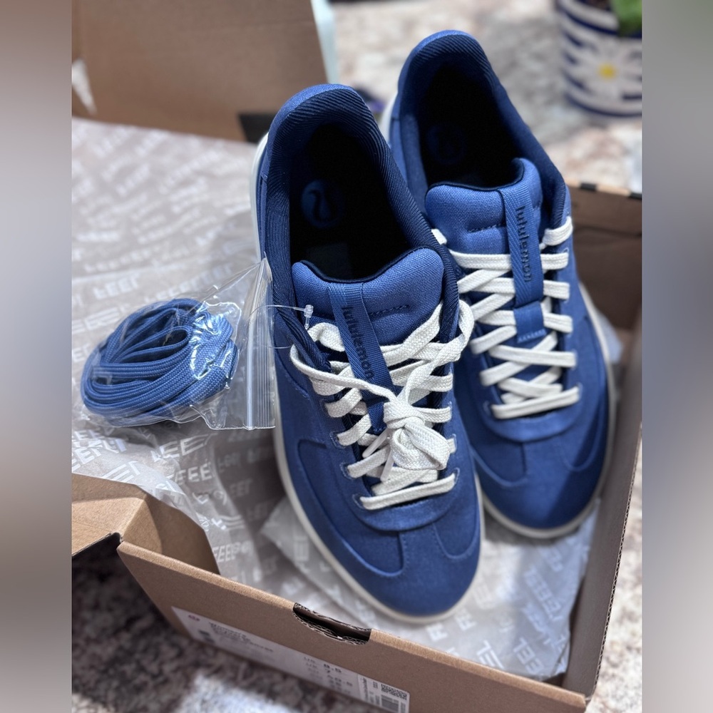 Lululemon Athletica Blue and White Sneakers